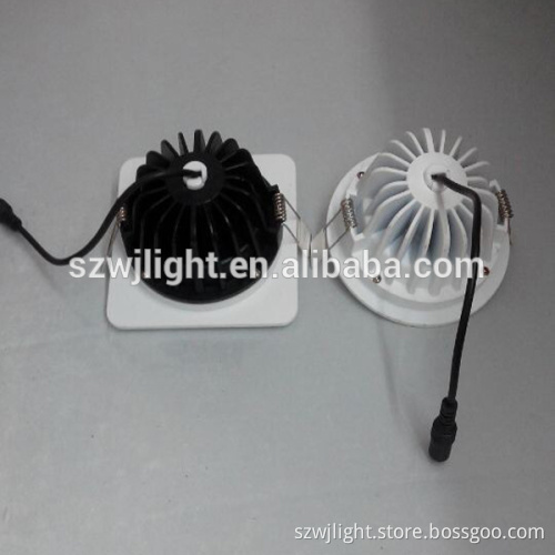 2017 hot sale modern design ip65 outdoor flat recessed high brightness 7W led horizon down light